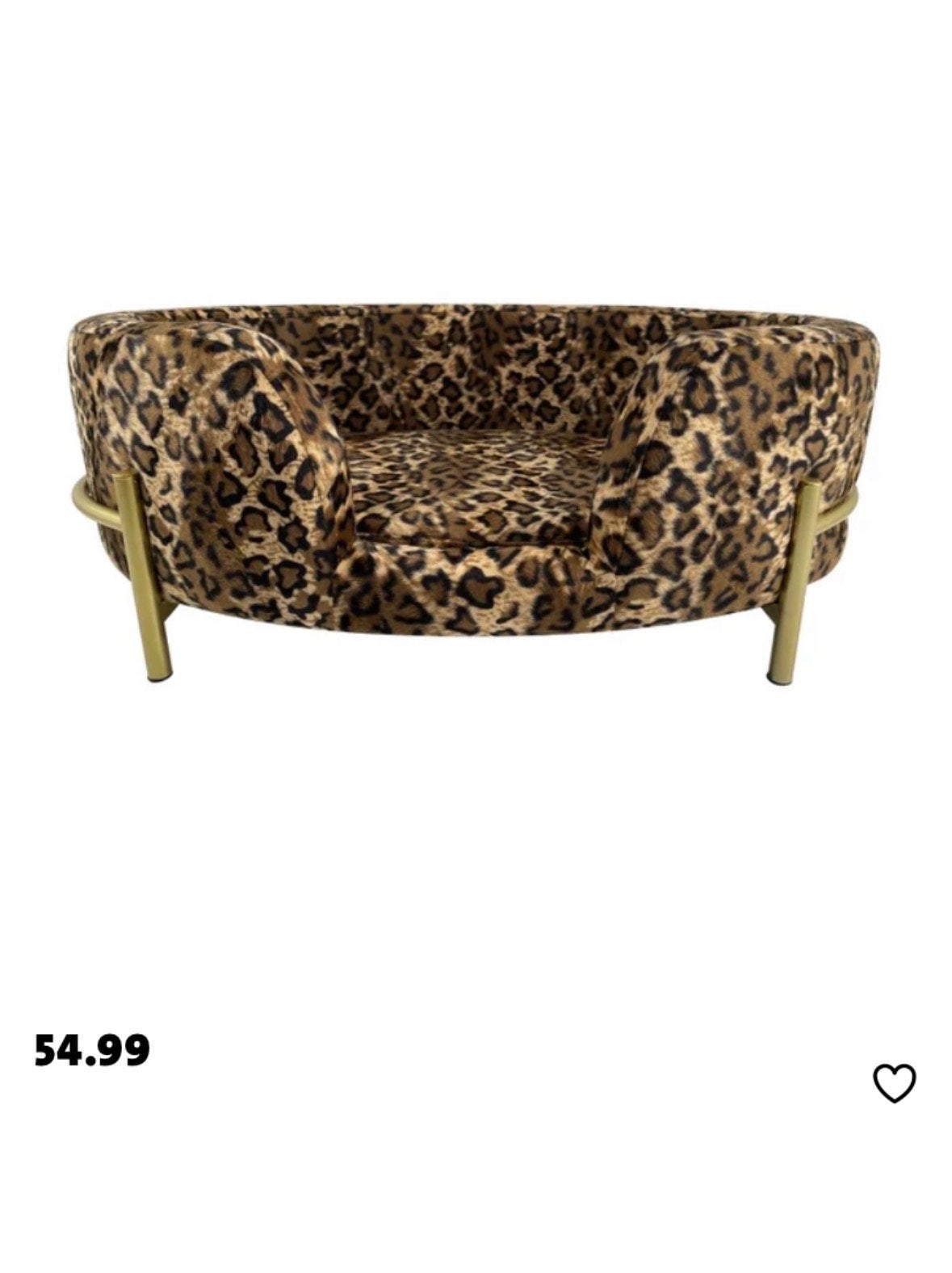 Luxe hondenbank / hondenmand panterprint, Ophalen, Zo goed als nieuw
