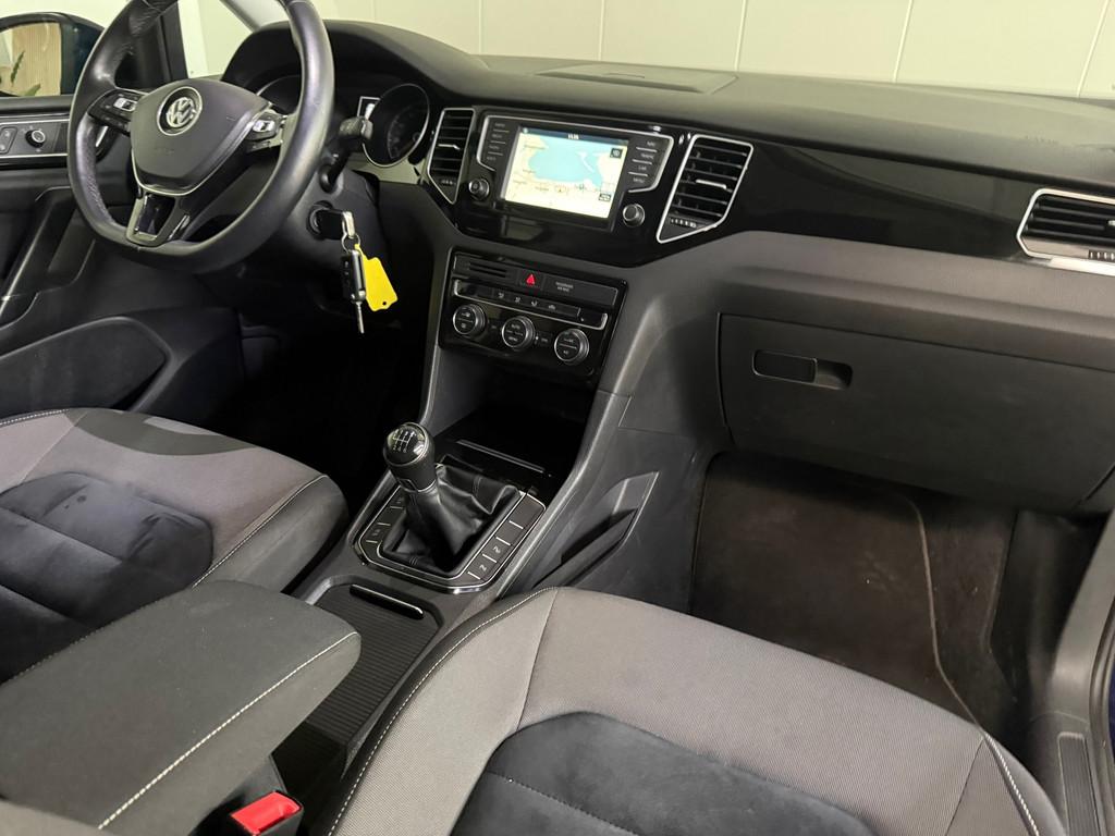 Volkswagen Golf Sportsvan 1.2 TSI Highline Airco, Trekhaak,, Gebruikt, Euro 6, 4 cilinders, Blauw