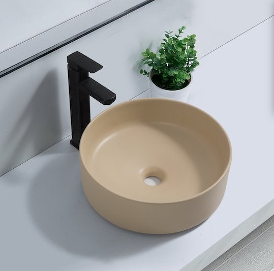 SALE Waskom, beige, rond, luxe uitstraling, modern, Venta 37, Ophalen of Verzenden, Nieuw