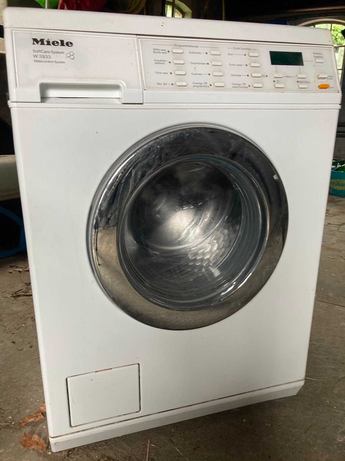 Miele W 3933 SoftCare System Wasmachine, Witgoed en Apparatuur, Wasmachines, Ophalen, Gebruikt, Voorlader, Wolwasprogramma