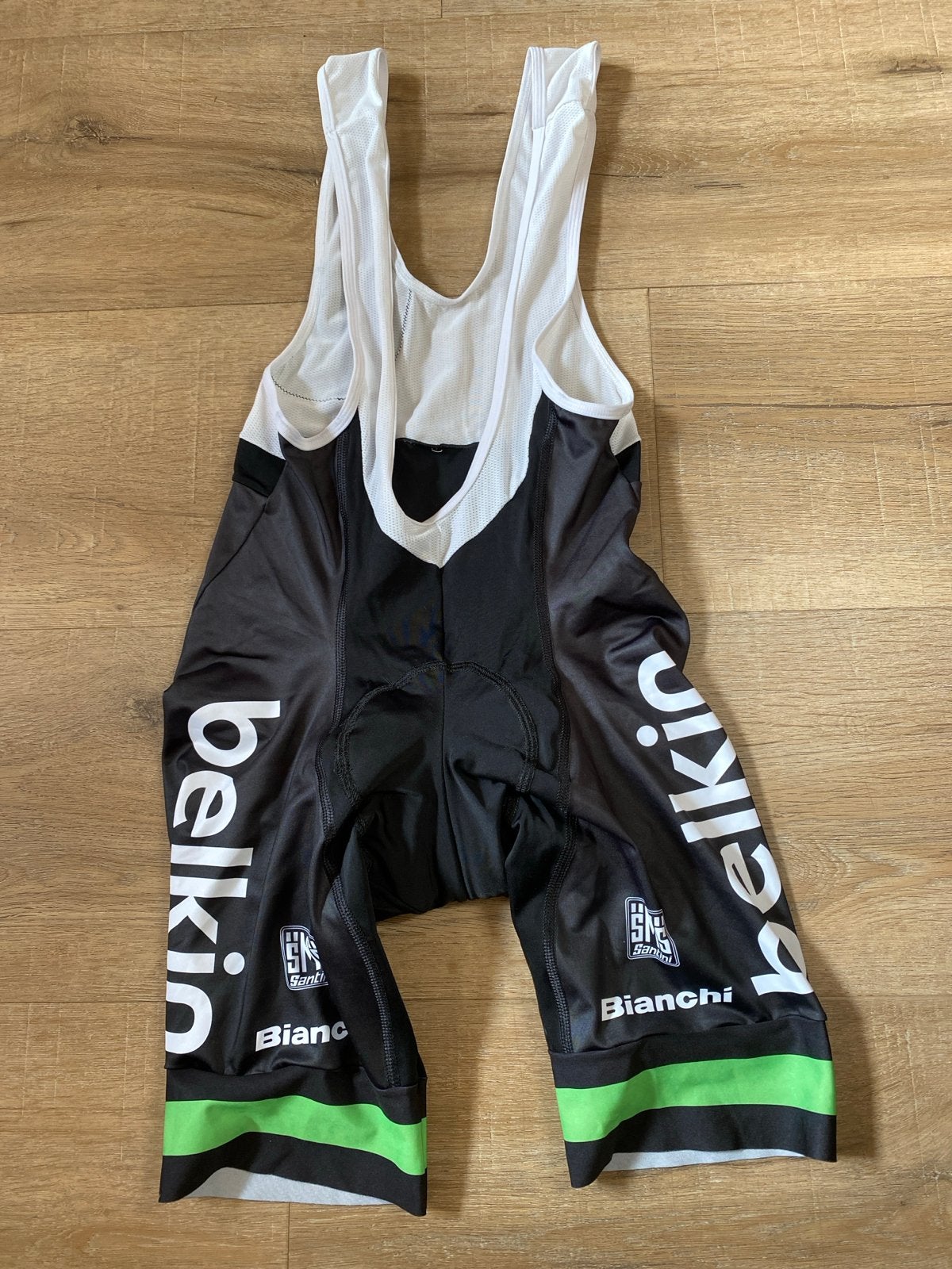 Fietsbroek met bretels, maat XS, Sport en Fitness, Ophalen of Verzenden, Zo goed als nieuw, Helm