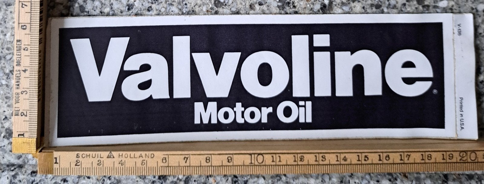 Vintage sticker Valvoline motor oil merk logo, Ophalen of Verzenden, Zo goed als nieuw, Auto of Motor