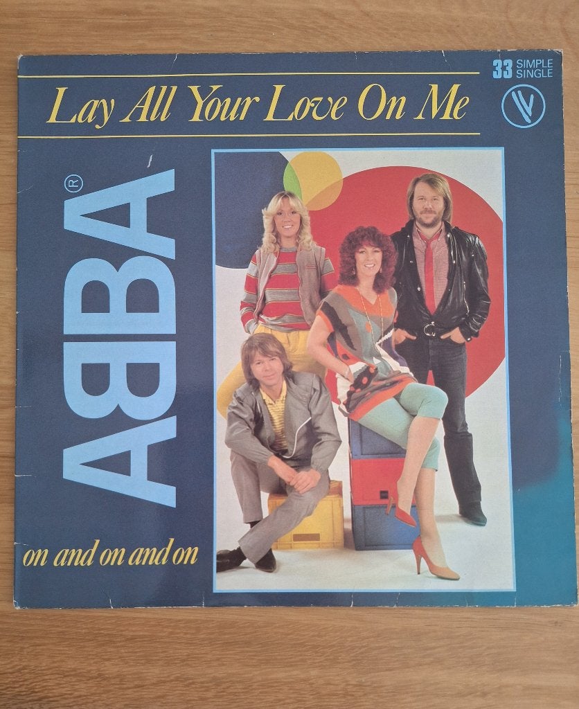 ABBA 12 inch maxi single Lay All Your Love On Me, Gebruikt, Verzenden, Pop, EP