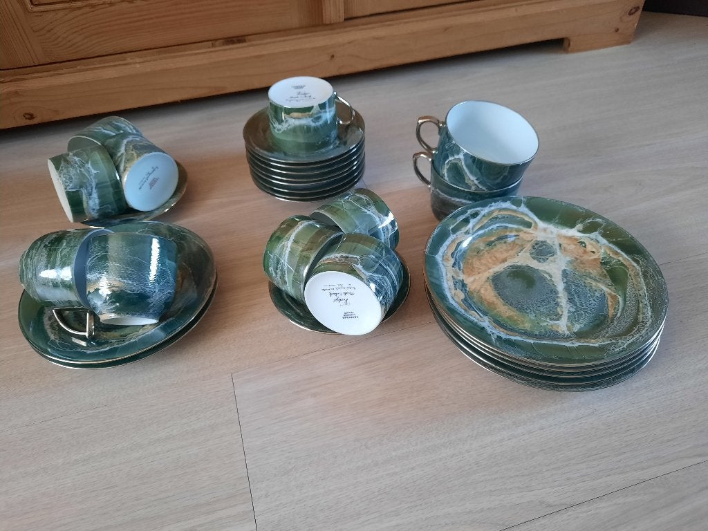 Lazeyras Porcelaine de Limoges "Vertige" servies, Ophalen, Overige merken, Klassiek, Zo goed als nieuw