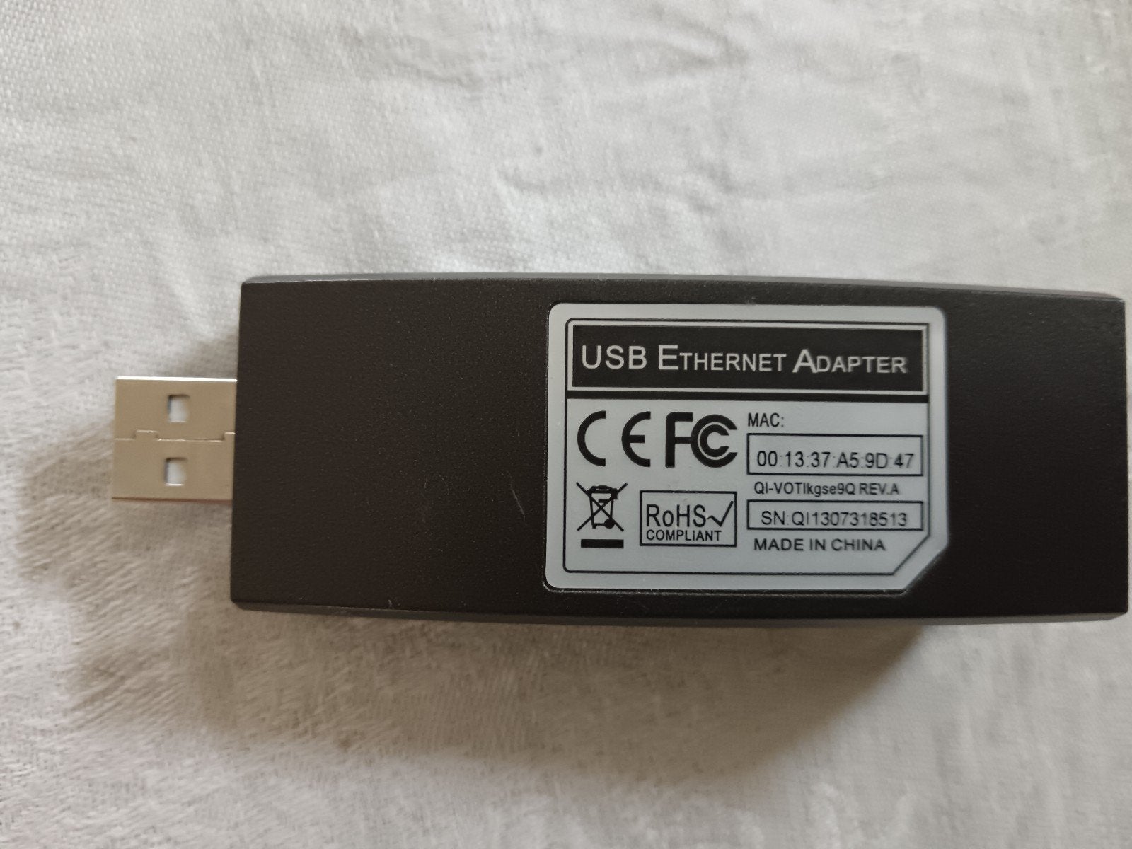 USB Ethernet Adapter - Netwerk via USB, Ophalen of Verzenden, Zo goed als nieuw