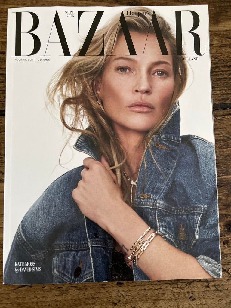 Harper's Bazaar Nederland - September 2025 - Kate Moss, Boeken, Tijdschriften en Kranten, Zo goed als nieuw, Glossy, Ophalen of Verzenden