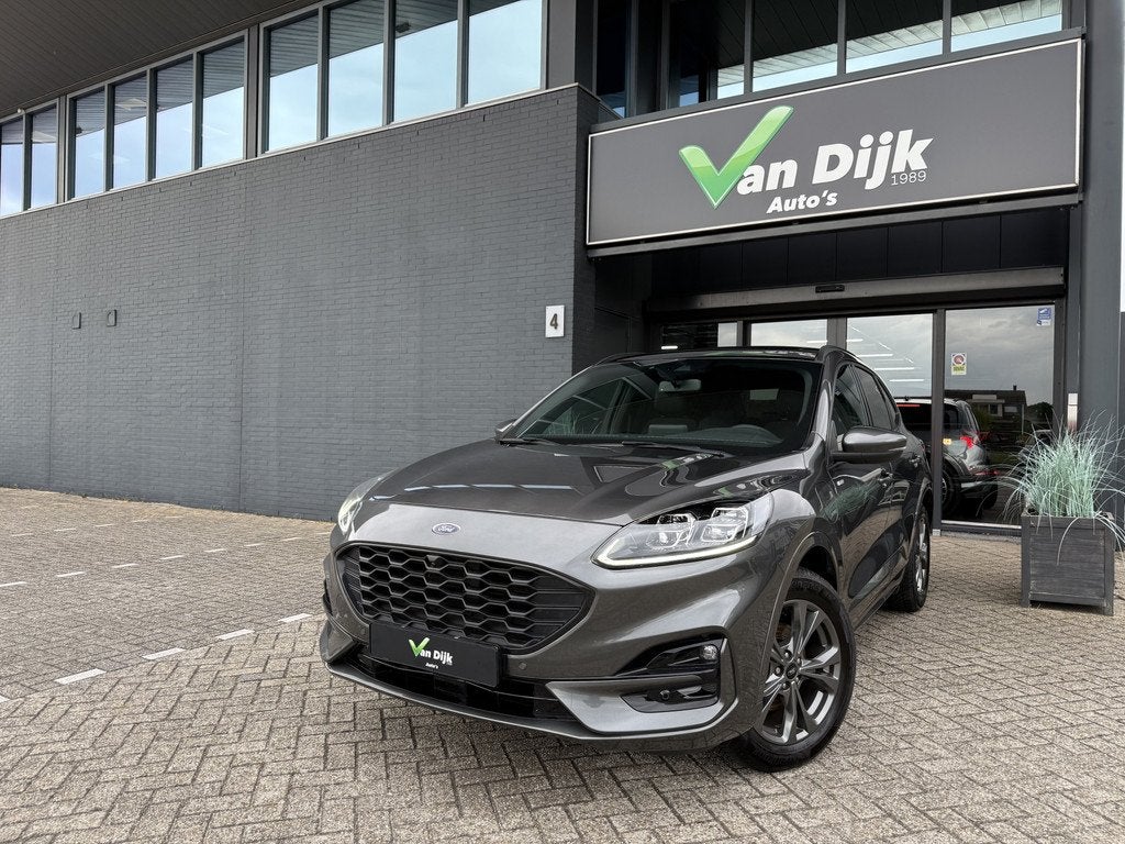 Ford Kuga 2.5 PHEV ST-Line X Trekhaak Navi Camera El.Stoel B, Gebruikt, Zwart, 4 cilinders, Origineel Nederlands