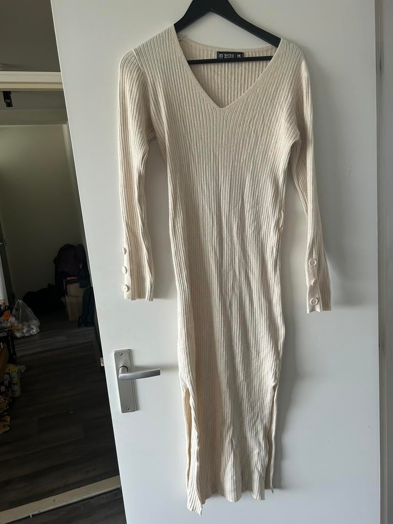 Guts&Gusto lange beige jurk, maat one size, Maat 38/40 (M), Beige, Ophalen of Verzenden, Zo goed als nieuw