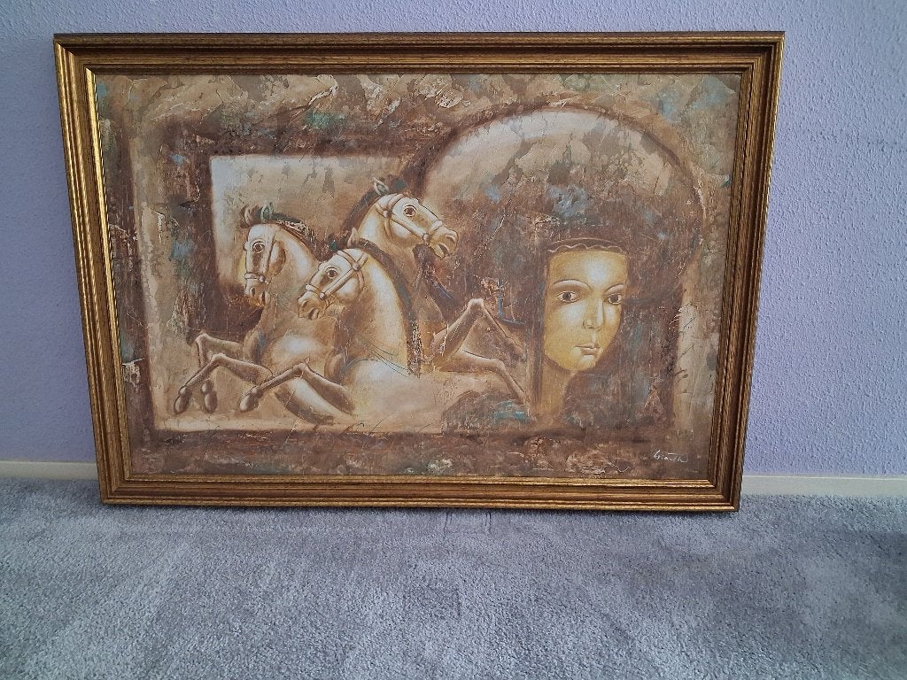 OLIEVERFSCHILDERIJ., Ophalen, Doek, Olieverf, Overige onderwerpen