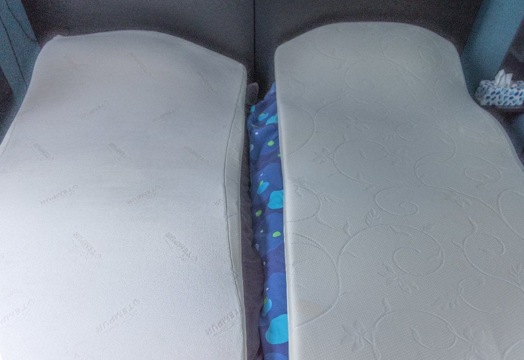 2 Tempur matras-toppers, Huis en Inrichting, Ophalen, Gebruikt, 90 cm, Eenpersoons