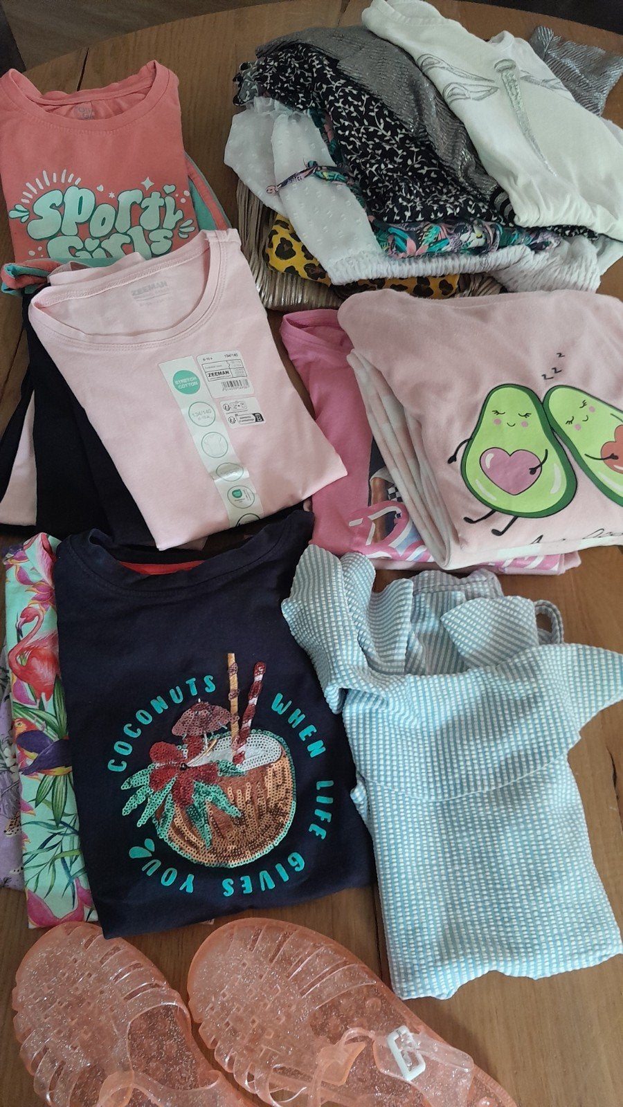 Meisjes kledingpakket 134-140. Z.g.a.n en nieuw. 19 delig., Kinderen en Baby's, Ophalen of Verzenden, Zo goed als nieuw, Meisje