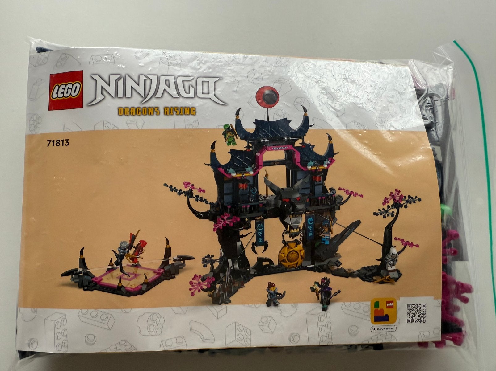 LEGO Ninjago 71813 Wolf Mask Shadow Dojo, Compleet, Lego, Ophalen of Verzenden, Zo goed als nieuw