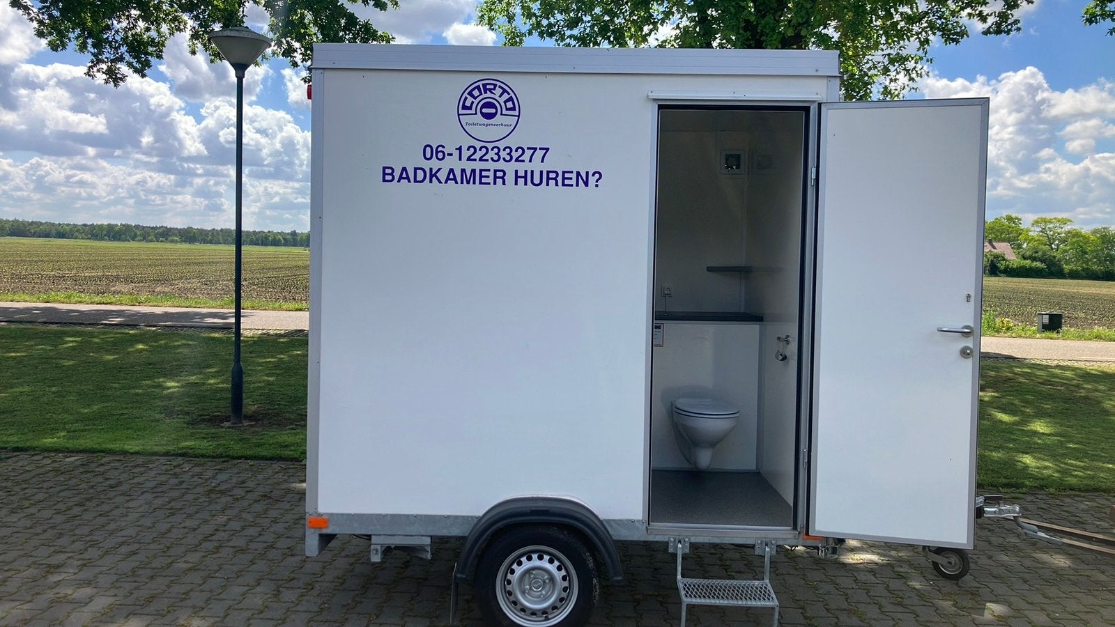 Mobiele badkamer nooddouche te huur, Ophalen, Zo goed als nieuw, Overige