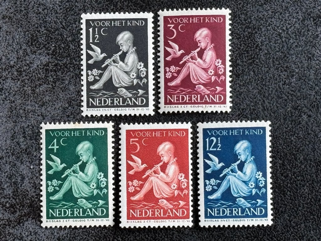 1938 NVPH 313-317 Kinderzegels POSTFRIS/ongebruikt, Ophalen of Verzenden, T/m 1940, Postfris