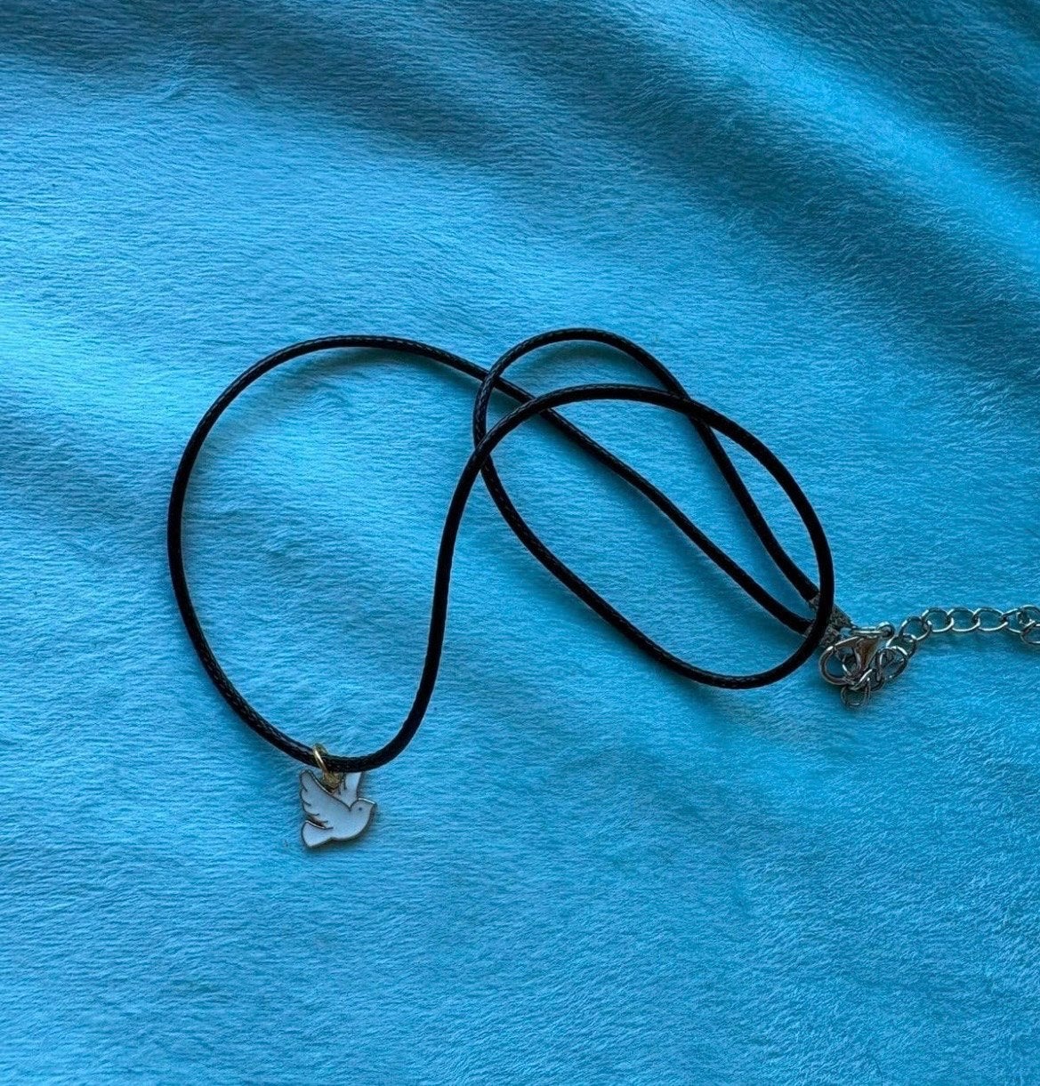 Nieuwe ketting met duif hanger, Verzenden, Zwart, Nieuw, Overige materialen