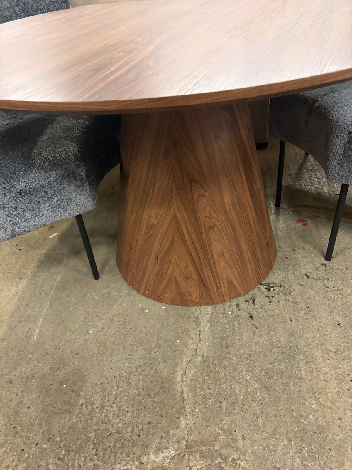 Ronde eettafel 120x75cm, Ophalen, ., Zo goed als nieuw, .