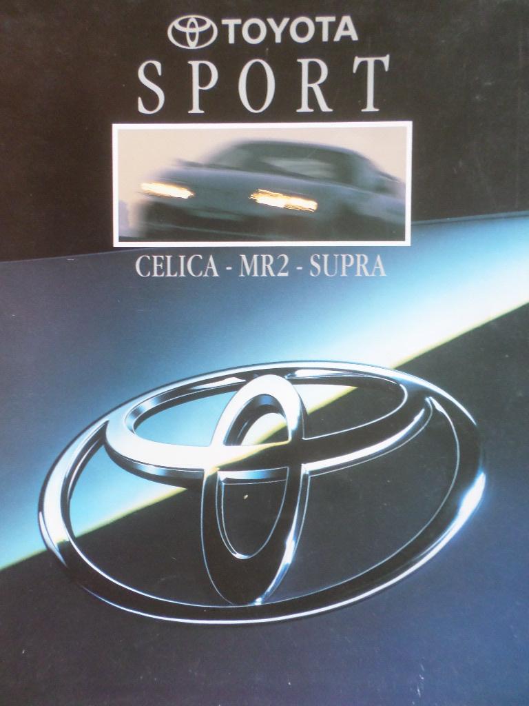 Toyota MR2 Celica & Supra 1994 Brochure, Ophalen of Verzenden, Zo goed als nieuw, Toyota