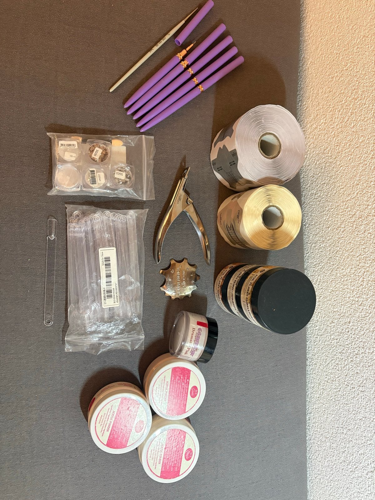 Nagelspullen: Acrylpoeder, penselen, sjablonen en meer, Ophalen, Zo goed als nieuw, Overige typen