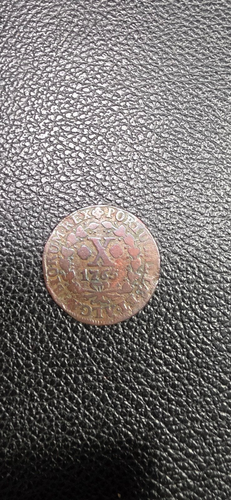 Portugal 10 reis 1765, Ophalen of Verzenden, Overige landen