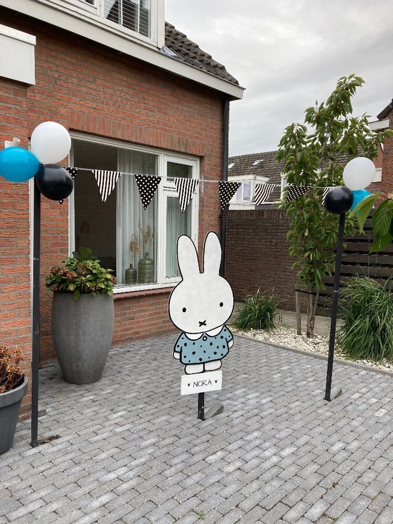 Te huur: Geboortebord Nijntje (Blauw), Kinderen en Baby's, Kraamcadeaus en Geboorteborden, Gebruikt, Geboortebord, Ophalen