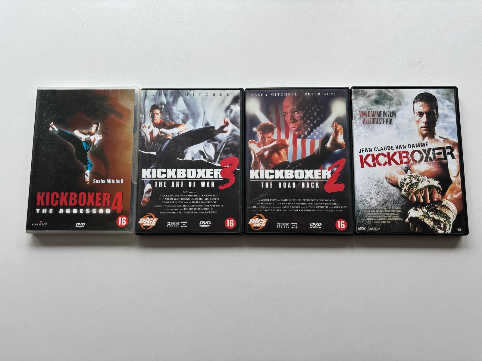 Kickboxer 1, 2, 3 en 4 DVD Boxset - Actieklassiekers, Vanaf 16 jaar, Nederlands, Actie, Ophalen of Verzenden