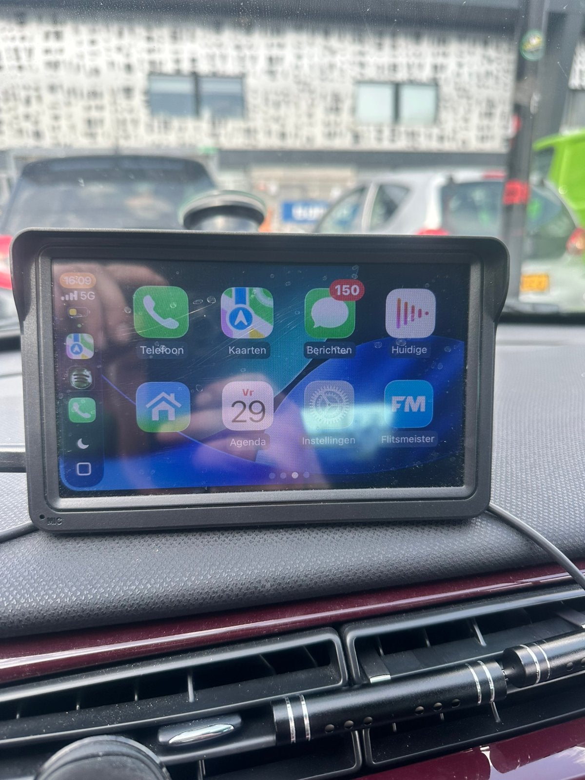 Carplay apple android scherm extern, Auto diversen, Autoradio's, Zo goed als nieuw, Ophalen
