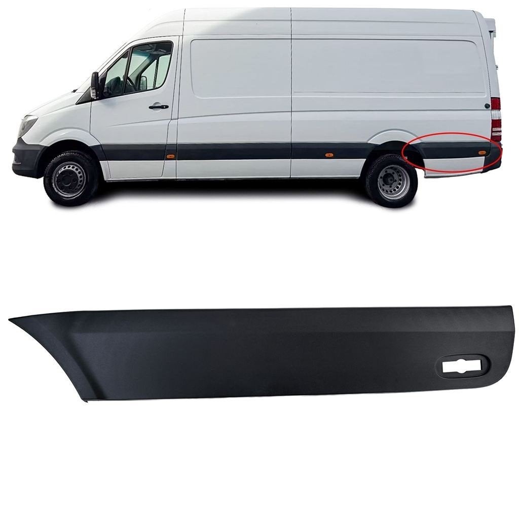 Sierlijst Achterzijde Zijwand Voor Mercedes Sprinter W906 L3, Auto diversen, Tuning en Styling, Verzenden, Automotive Parts, A.parts@hotmail.nl
