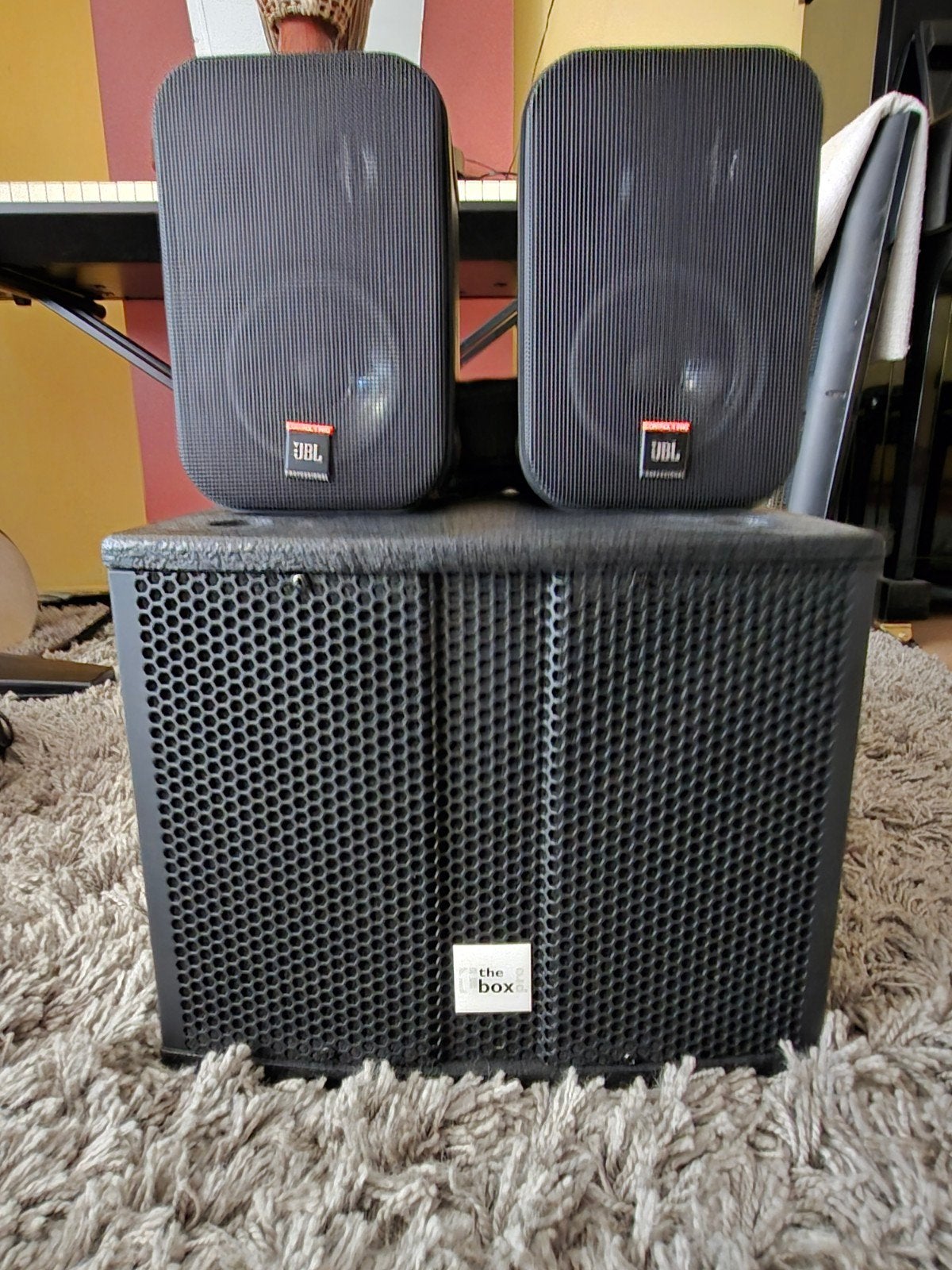 JBL Control 1 Pro speakerset met the box 108 Sub A, Audio, Tv en Foto, JBL, Speakerset, Zo goed als nieuw, Geschikt voor surround/home cinema