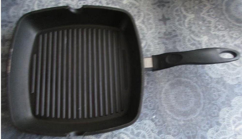 Le Chef grillpan - 28 x 28 cm, Huis en Inrichting, Ophalen of Verzenden, Gietijzer