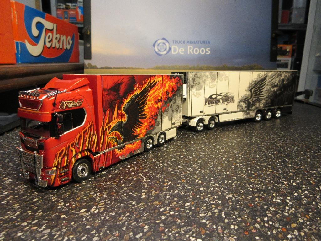 Tekno Scania Ristimaa met certificaat Firebird, Ophalen of Verzenden, Nieuw, Bus of Vrachtwagen, Tekno