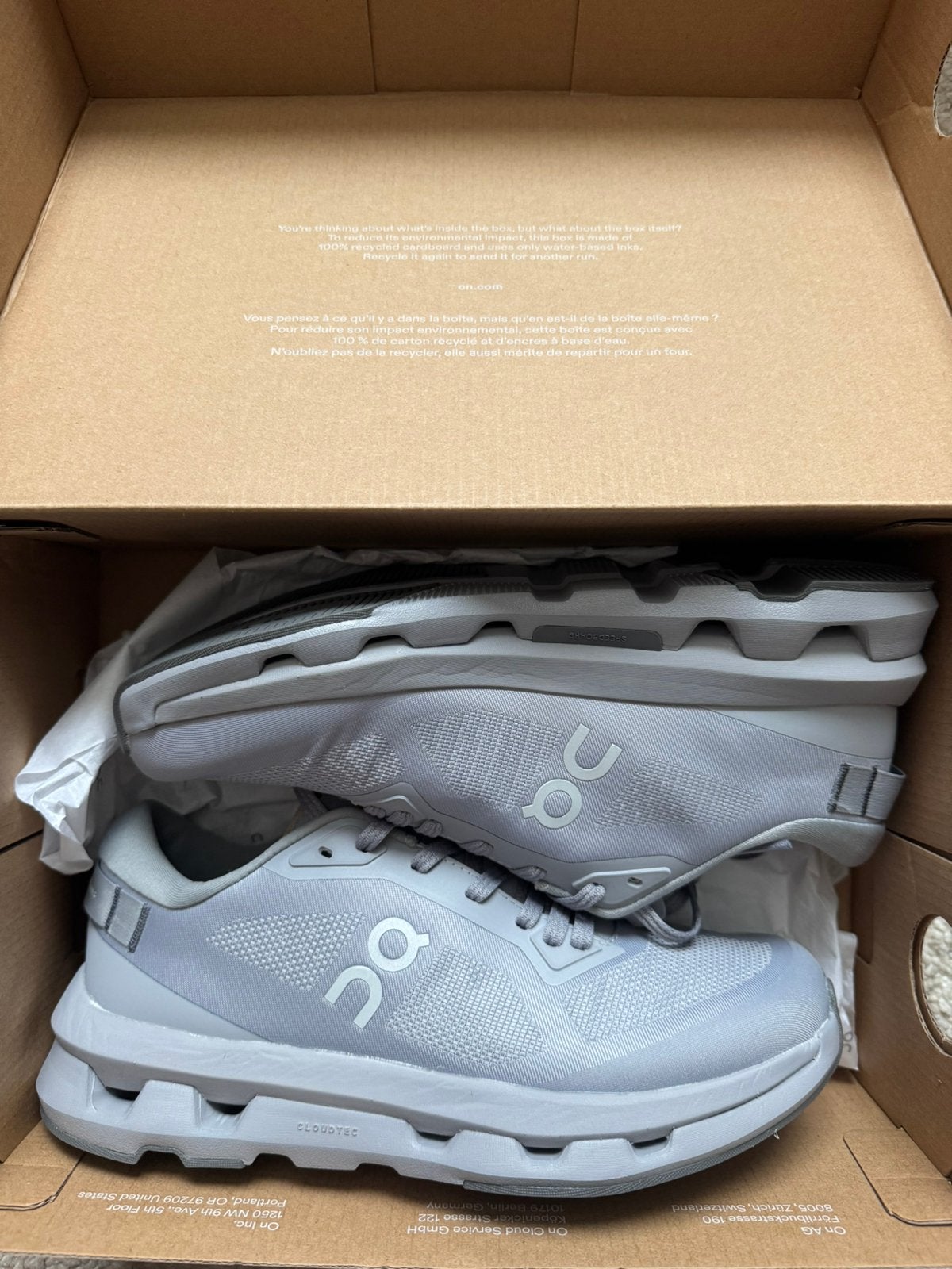 Unused on cloud sneakers grey size 38,5 cloudzone alloy rock, Kleding | Dames, Schoenen, Nieuw, Ophalen of Verzenden, Sneakers of Gympen