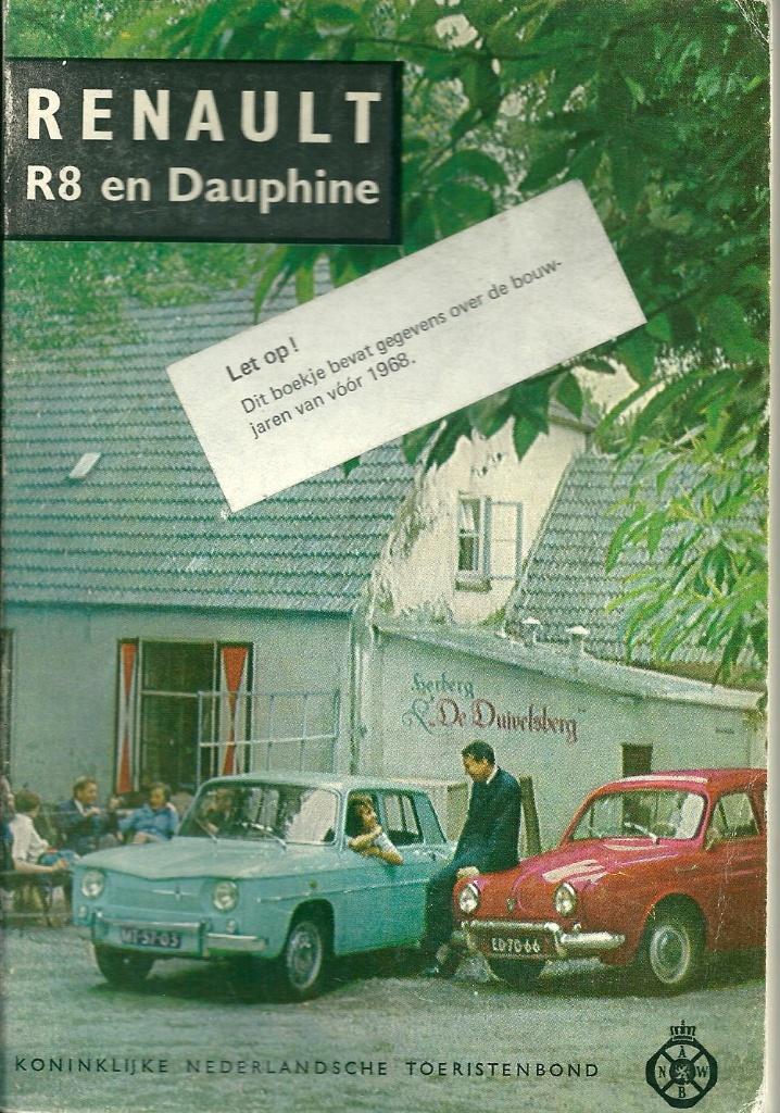 Renault 8 & Dauphine ANWB Technische Handleiding / vraagbaak, Ophalen of Verzenden, Renault