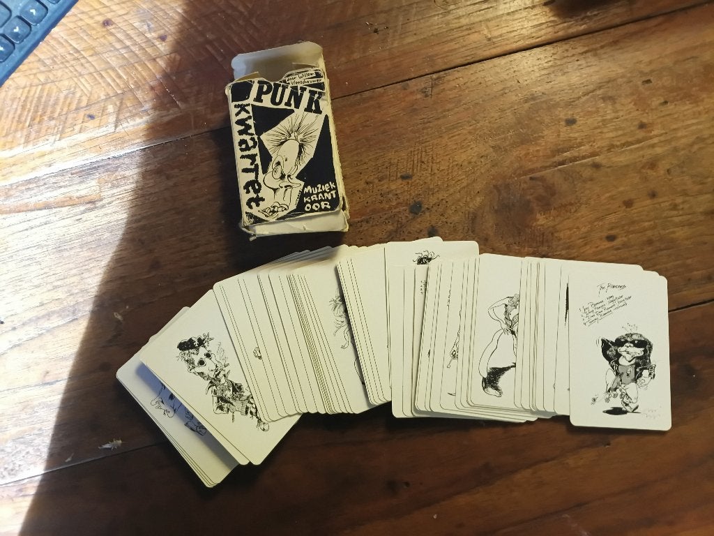 Punk kwartet spel uitgave Muziekkrant OOR, Ophalen, Gebruikt, Speelkaart(en)