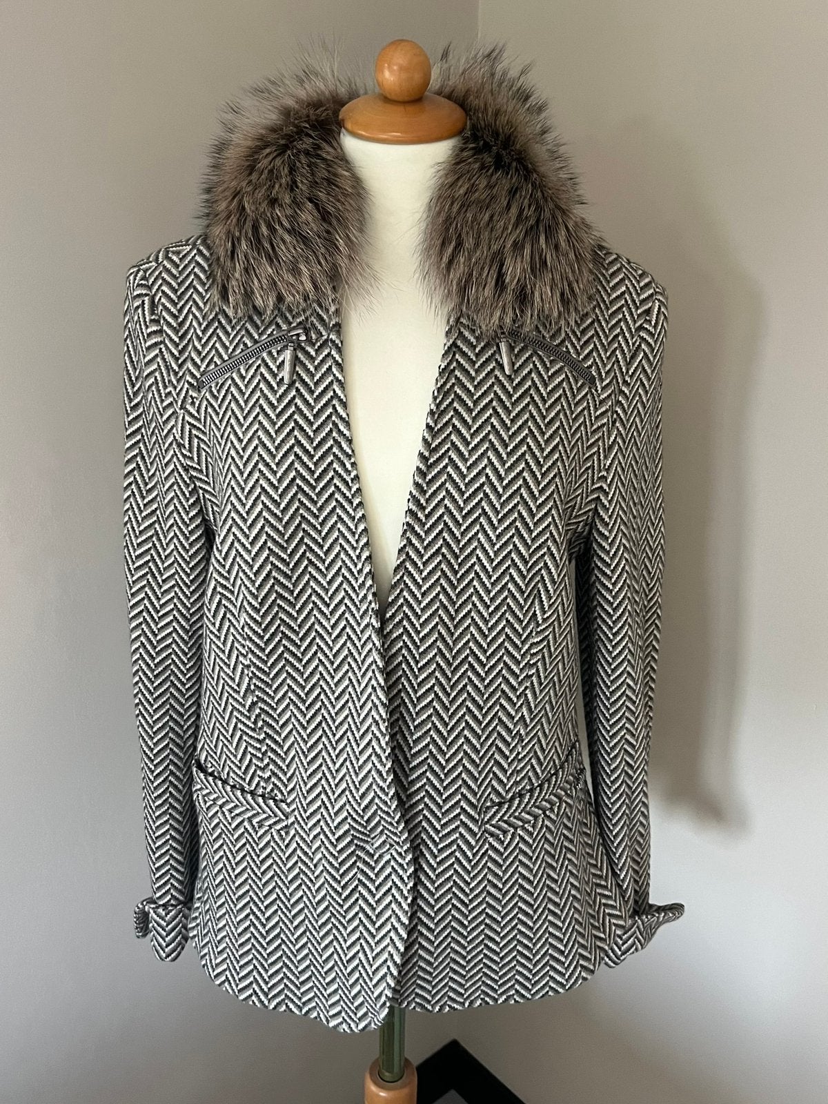 Airfield blazer jasje met visgraat print 40, Maat 38/40 (M), Meerkleurig, Ophalen of Verzenden, Zo goed als nieuw