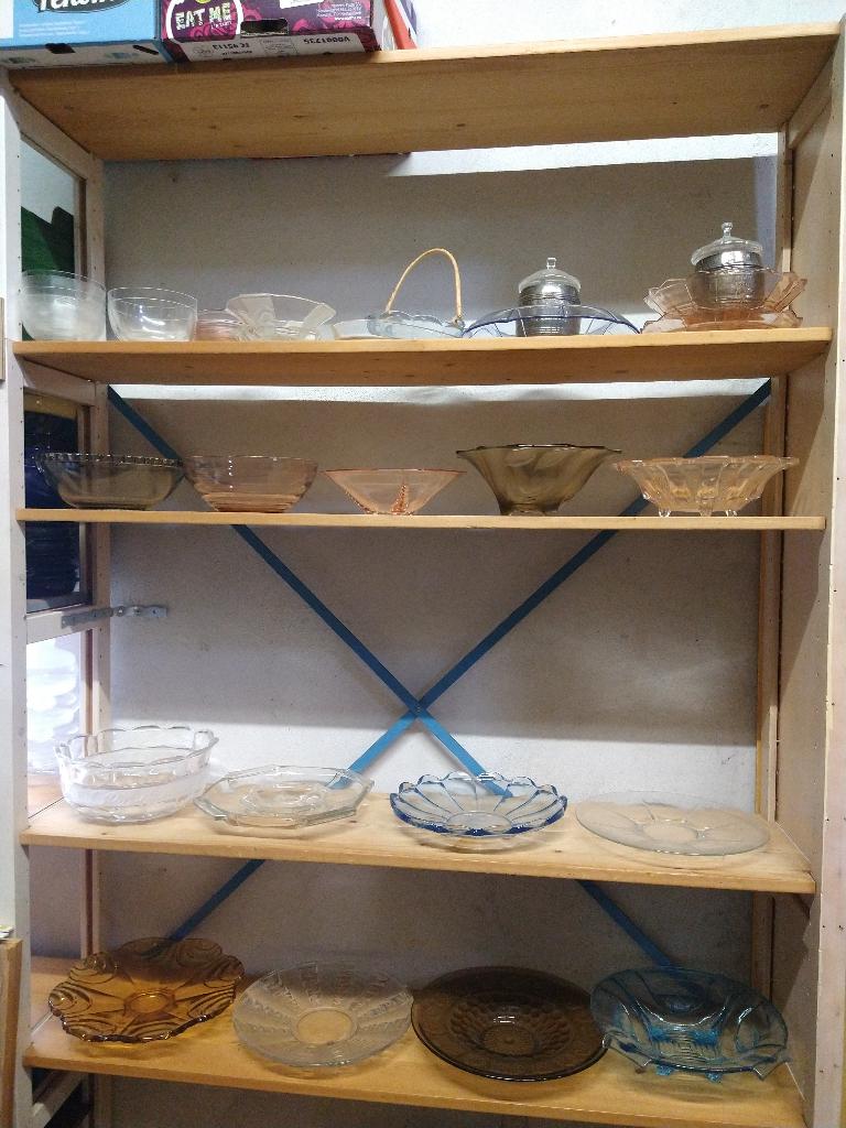 Art Deco schalen Interbellum 30x, Ophalen