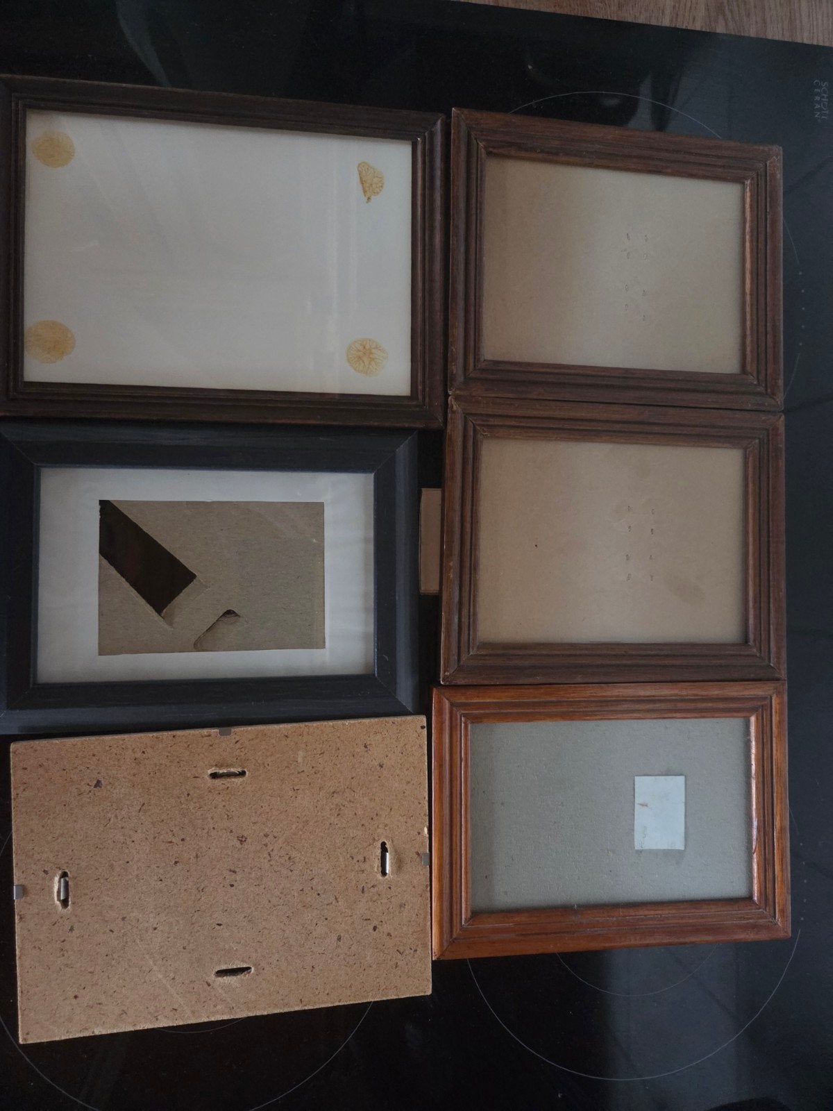 Diverse fotolijsten met matglas, Audio, Tv en Foto, Ophalen, Gebruikt, Hout, Met glas