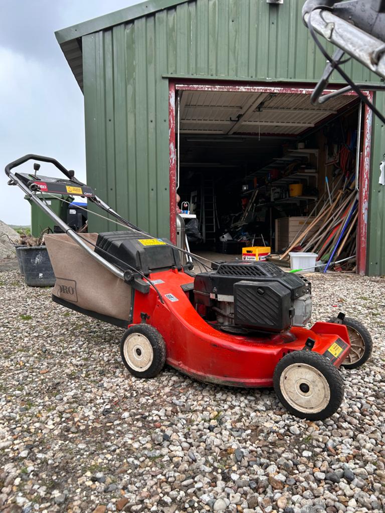 Toro grasmaaier 53cm maaibreedte, benzine, met opvangzak, Tuin en Terras, Grasmaaiers, Ophalen, Cirkelmaaier, Gebruikt, 50 cm of meer