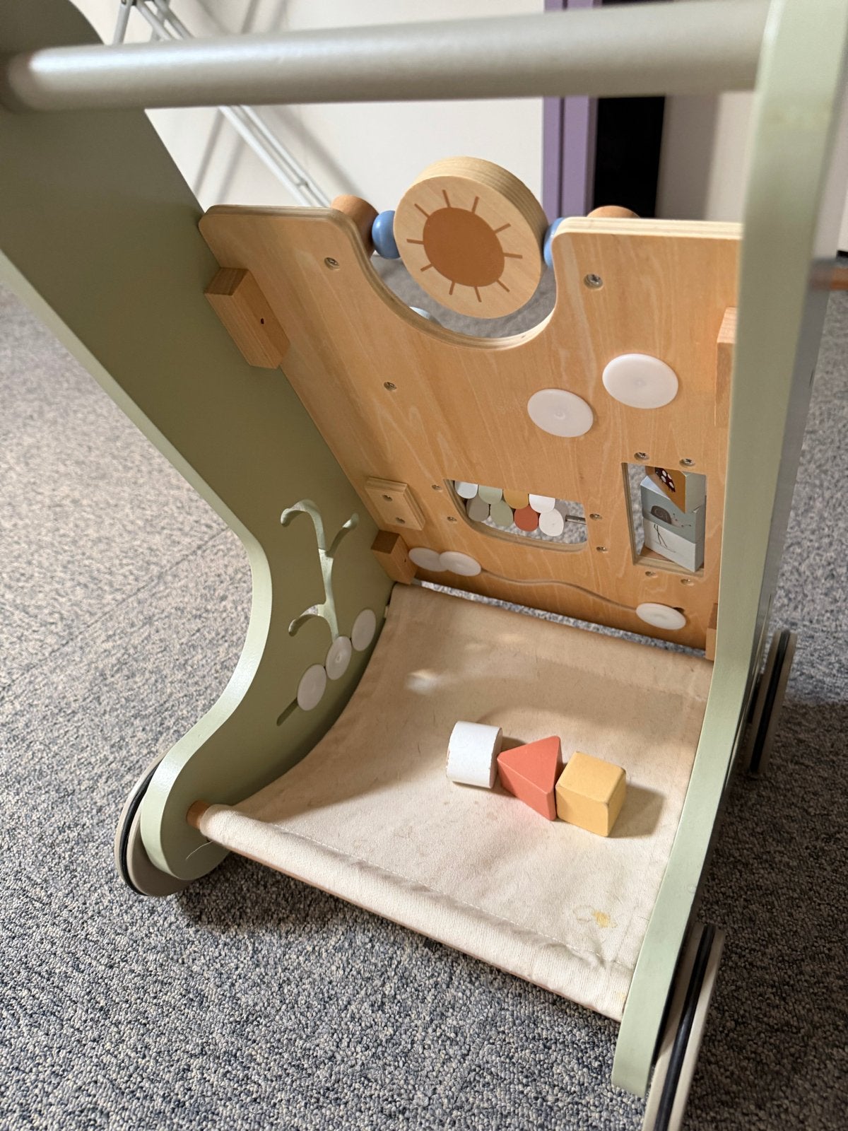 Little Dutch Houten Loopwagen met Activiteitenbord, Ophalen, Gebruikt, Overige typen, Met wieltjes