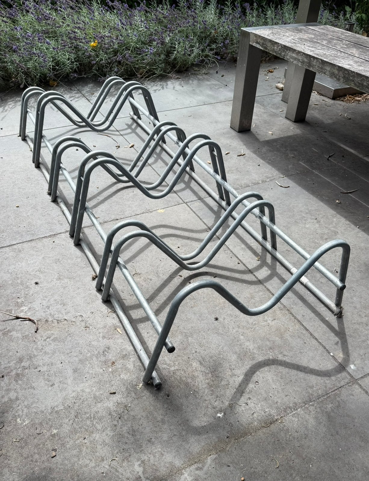 Gegalvaniseerd fietsenrek voor 5 fietsen, Ophalen, Gebruikt