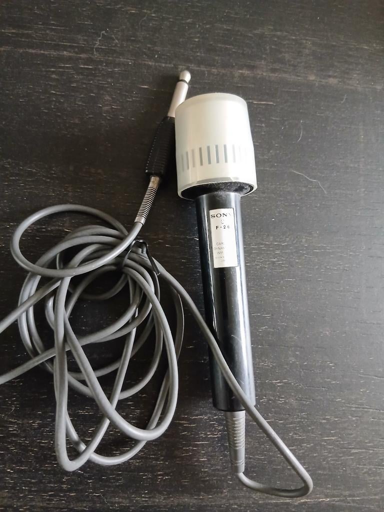 SONY F 26 VINTAGE MICROFOON MADE IN JAPAN, Muziek en Instrumenten, Microfoons, Ophalen of Verzenden
