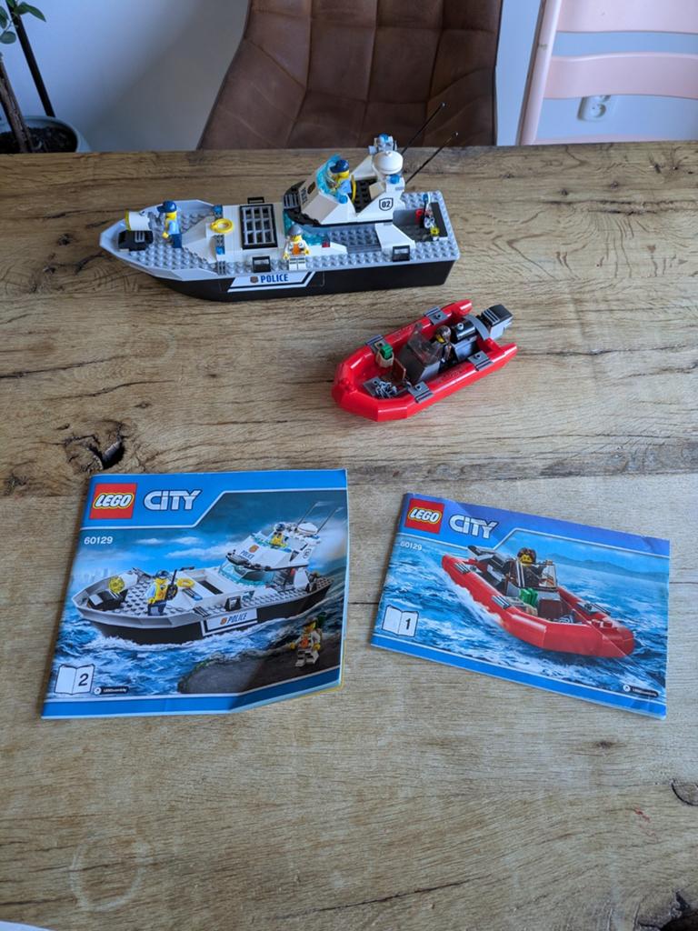 LEGO City Politie Patrouilleboot - 60129, Compleet, Lego, Ophalen of Verzenden, Complete set