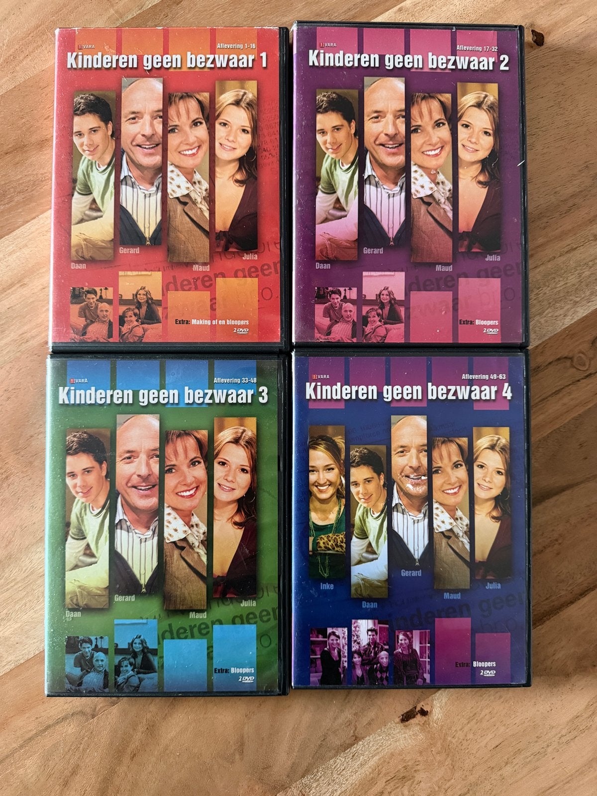 Kinderen geen bezwaar - 1 t/m 4, Ophalen of Verzenden, Gebruikt, Komedie, Complete serie