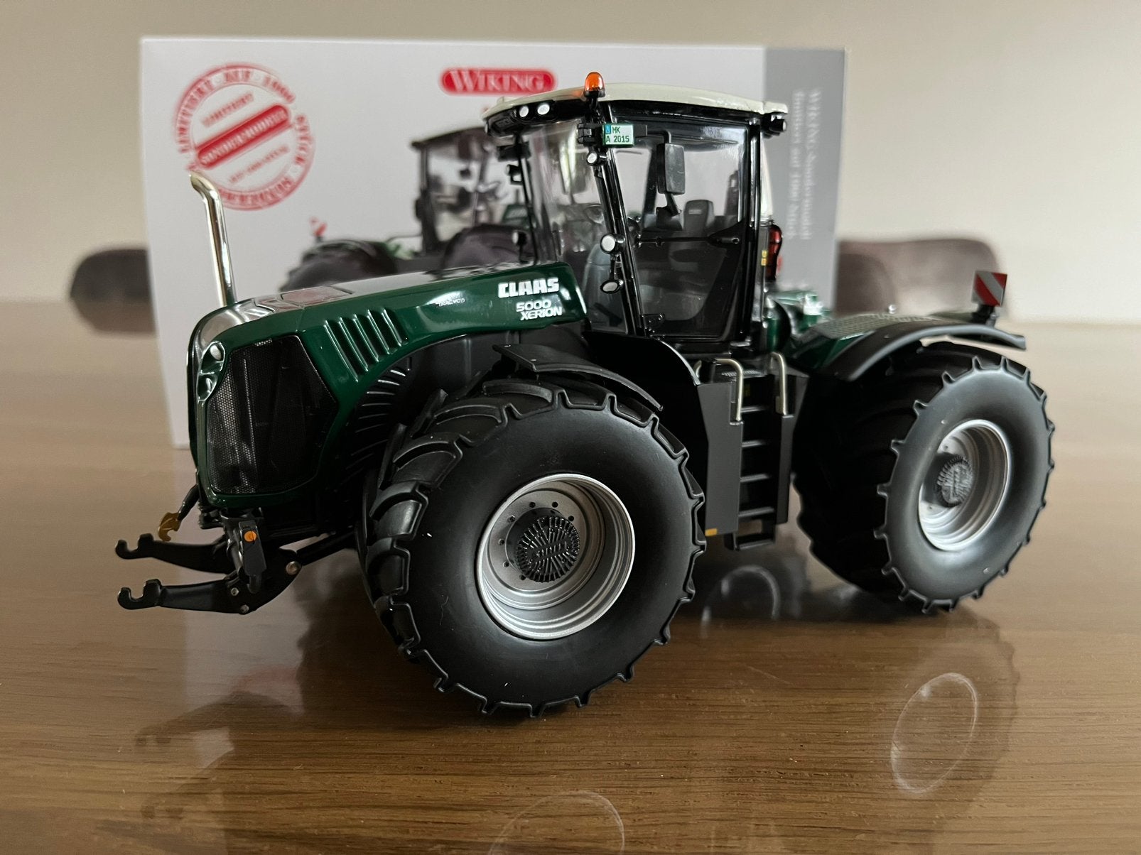 Claas Xerion 5000 tractor Bollmer donkergroen Wiking, Ophalen of Verzenden, Nieuw, Tractor of Landbouw, Overige merken