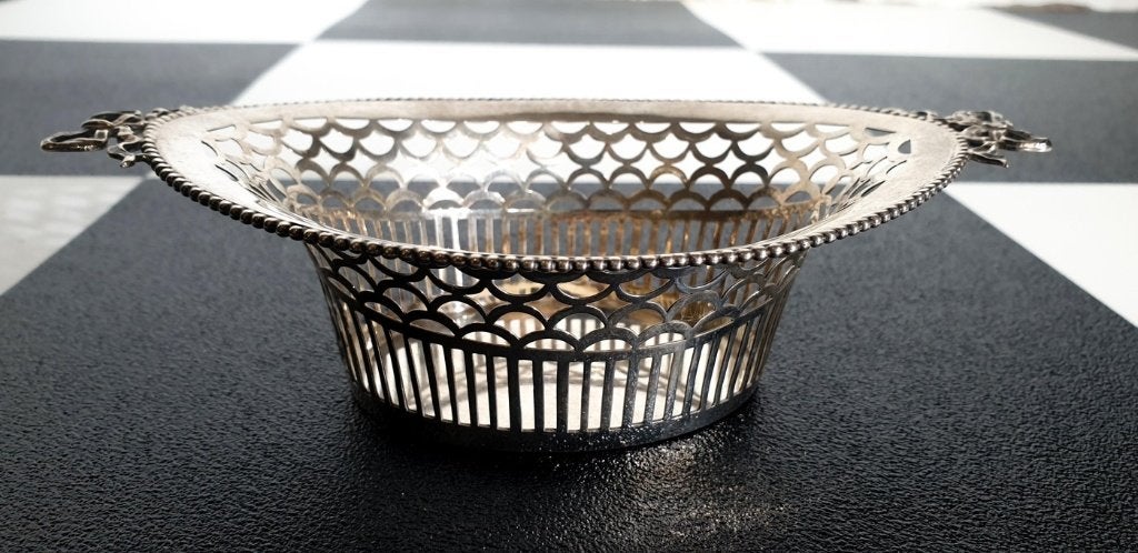 Zilveren bonbonmandje Van Kempen, Begeer & Vos 1934, Ophalen, Zilver