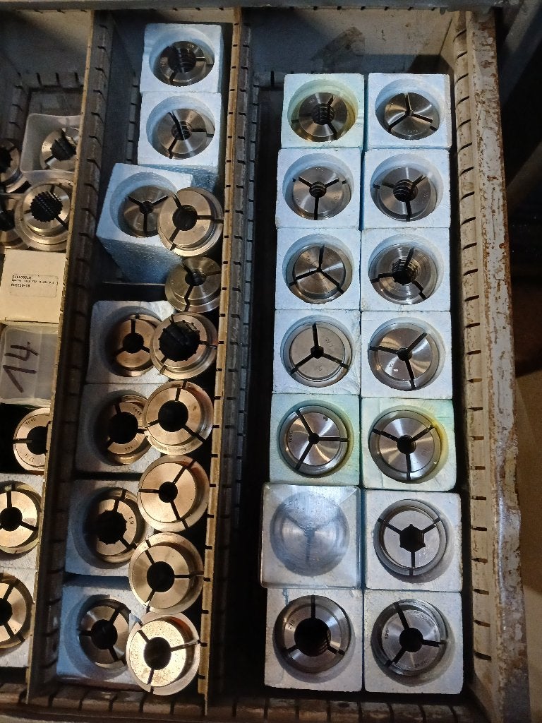 Spantangen div uitvoeringen F28,F30,F32,F35,F42,F48,ER40 enz, Ophalen, 500 tot 1000 mm, Zo goed als nieuw, Metaaldraaibank