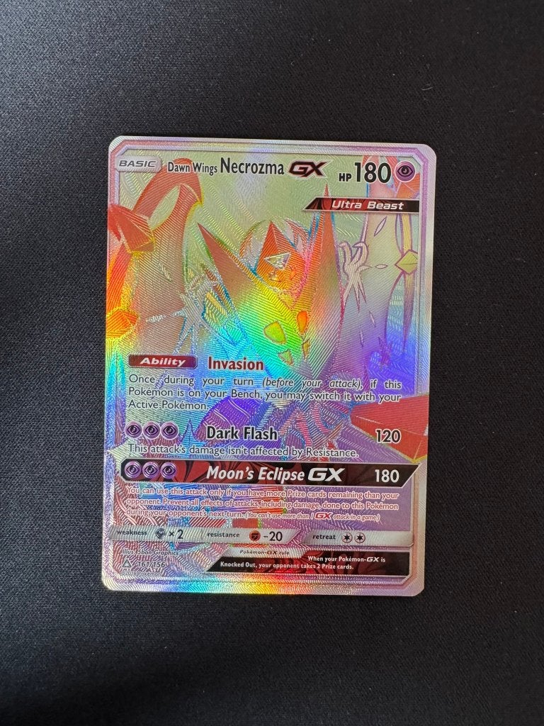 Dawn Wings Necrozma gx 161/156 - Ultra Prism, Hobby en Vrije tijd, Verzamelkaartspellen | Pokémon, Ophalen of Verzenden, Zo goed als nieuw