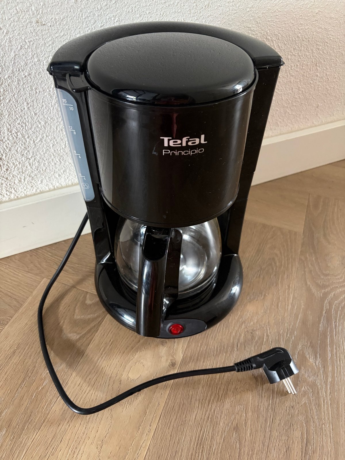 Tefal Principio Koffiezetapparaat - Zwart, Ophalen, Gebruikt, 10 kopjes of meer, Koffiemachine