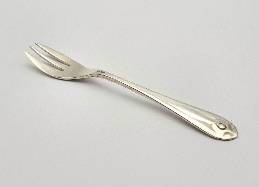 54. Zilveren Art Deco gebaksvorkjes, H. Hooijkaas - ca. 1930, Ophalen