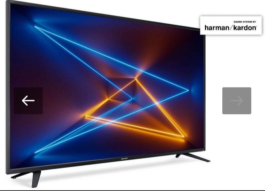 SHARP 65 inch 4K UHD Smart TV LC-65UI7252 met Harman/Kardon, Ophalen, LED, 50 Hz, Zo goed als nieuw
