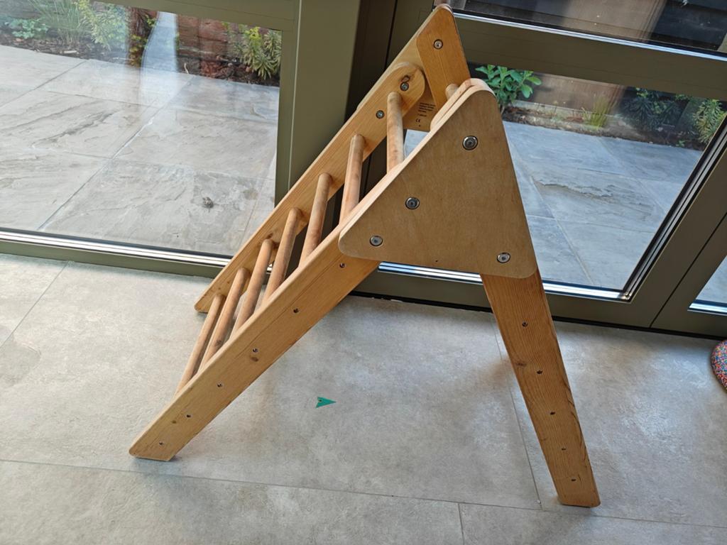 Houten Pickler Driehoek Klimrek voor Binnen, Ophalen, Zo goed als nieuw, Klimwand